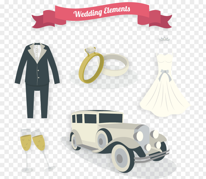 Hand-painted Wedding Element Vector Marriage Euclidean Icon PNG
