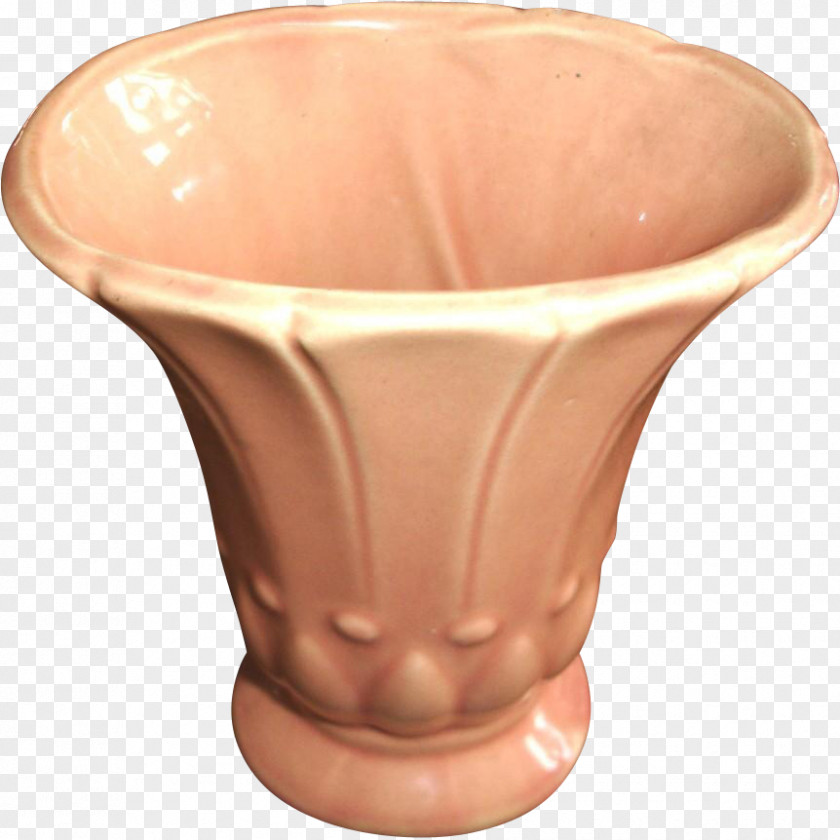 Vase Pottery Ceramic Tableware Peach PNG