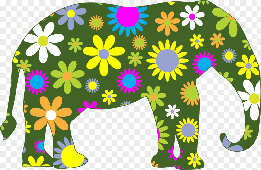 Elephants Elephant Flower Bag Clip Art PNG