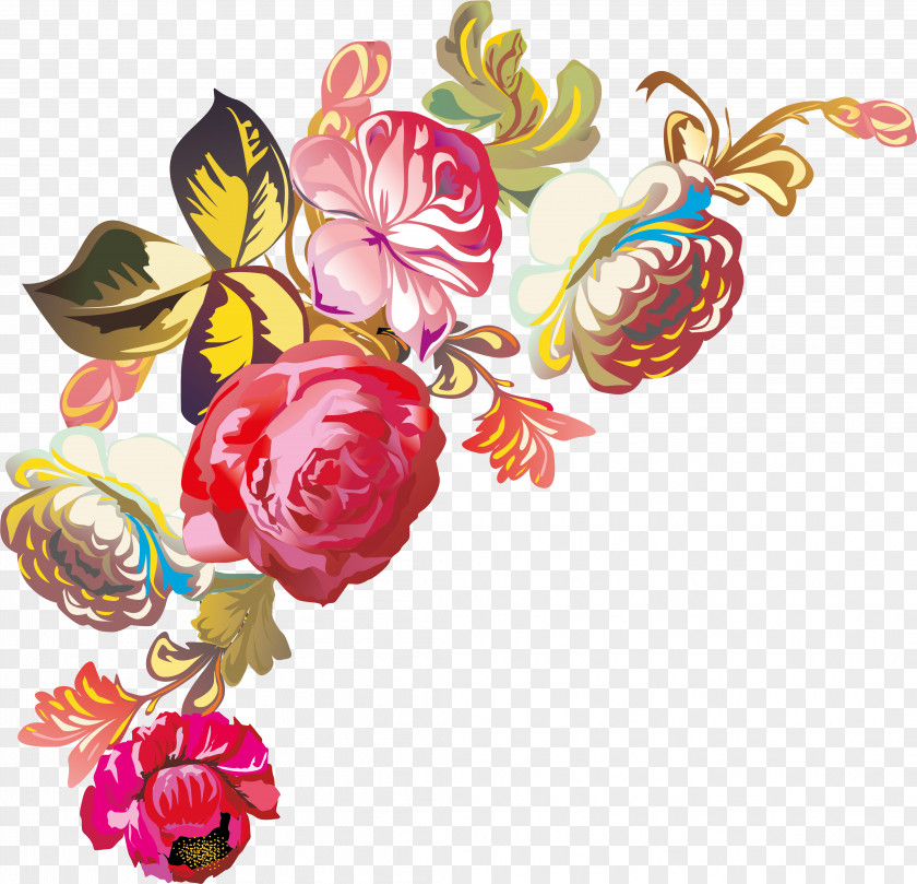 Flower Design Bouquet Floral Nosegay Clip Art PNG