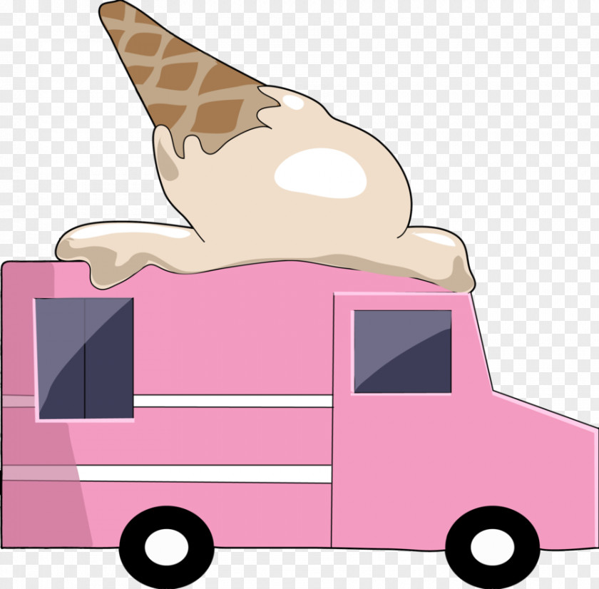 Ice Cream Cartoon Car Van Clip Art PNG