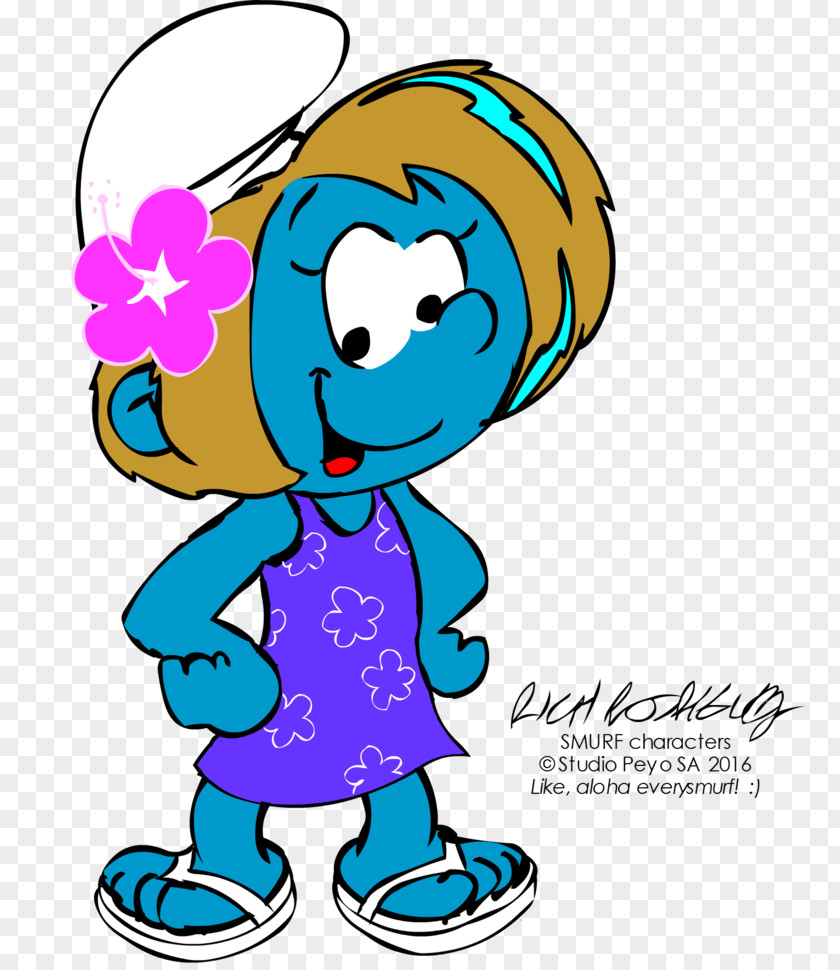 Miss Call Smurfette Vexy Hackus Grouchy Smurf Hefty PNG