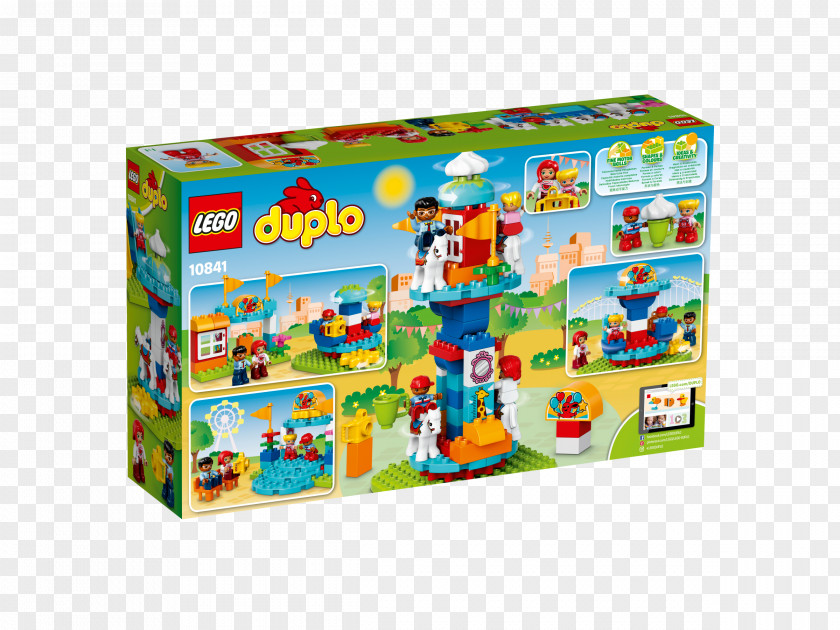 Toy LEGO 10841 DUPLO Fun Family Fair Lego Duplo Traveling Carnival Toys 