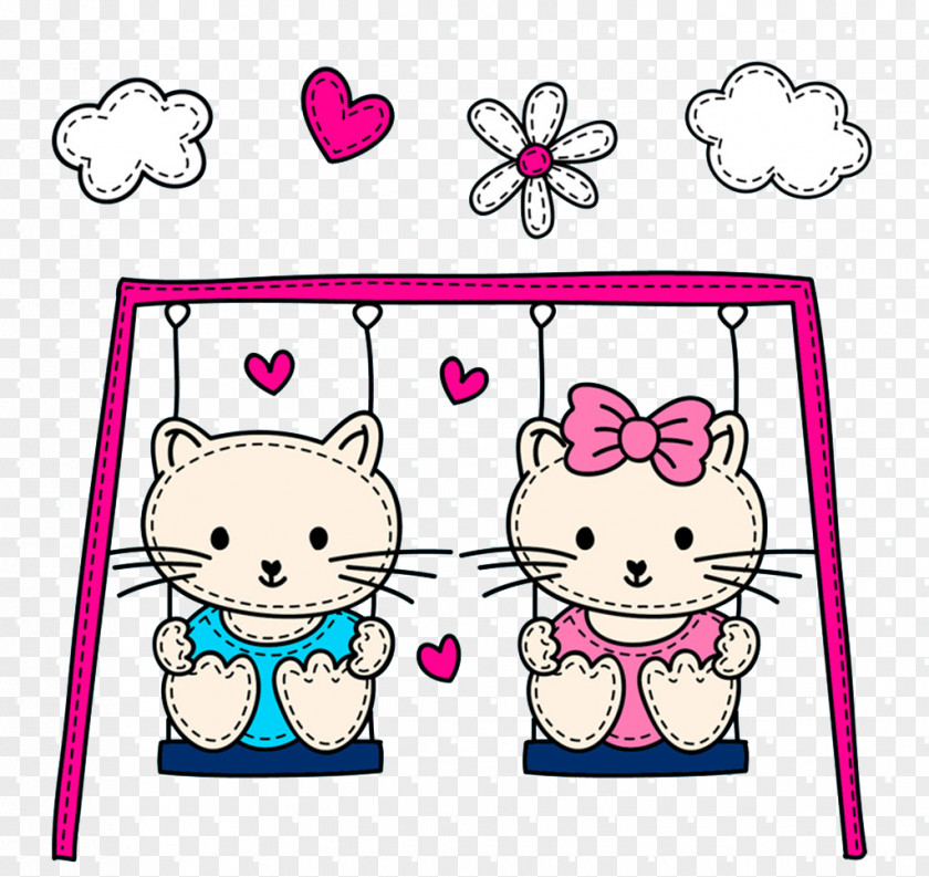 Sit Swing Cats Hello Kitty Cat Odia Language PNG