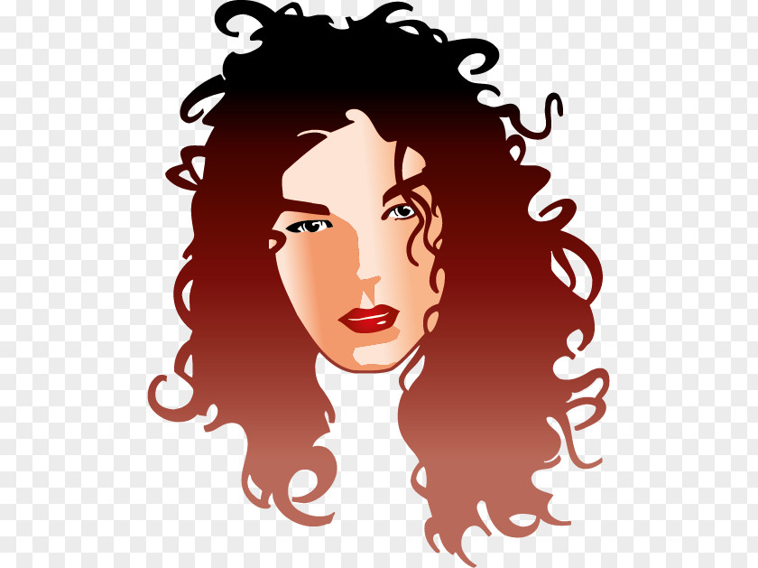 Volume Method Woman Hairstyle Stil Clip Art PNG