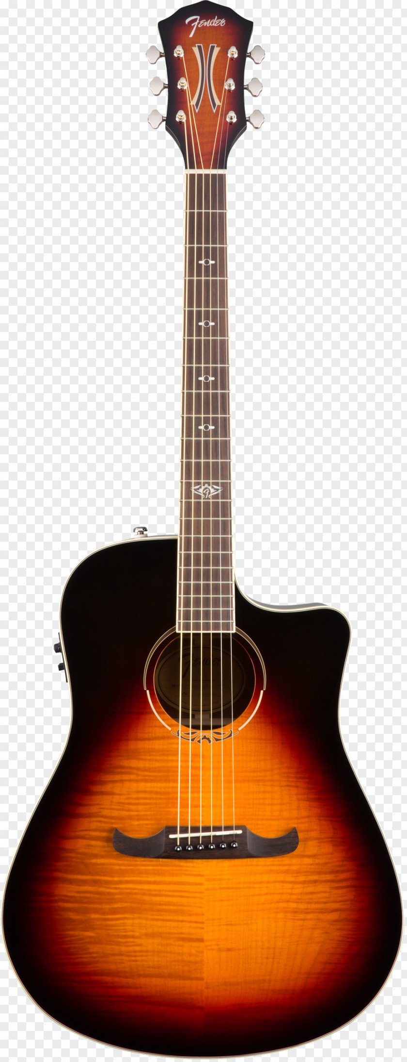 Acoustic Fender T-Bucket 300 CE Acoustic-Electric Guitar Sunburst PNG