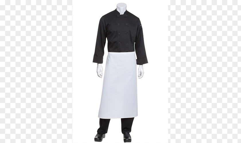 Black Waist Apron Chef's Uniform Restaurant Pants PNG