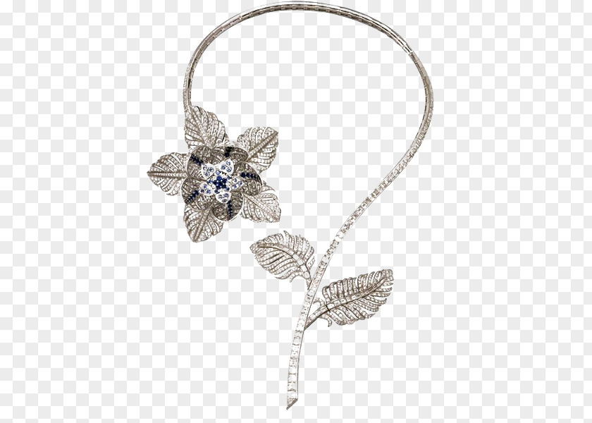 Flower Jewelry Necklace Jewellery Van Cleef & Arpels Choker Diamond PNG