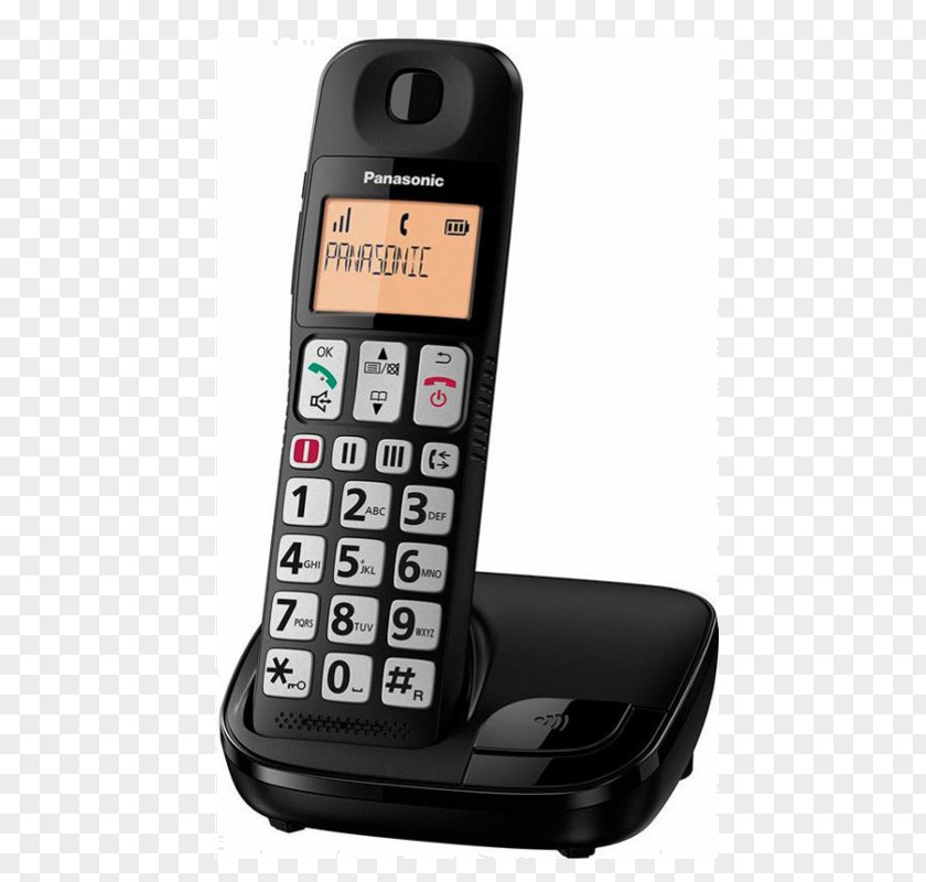 Panasonic Phone Home & Business Phones Cordless Telephone KX-TG1611SPH Digital Enhanced Telecommunications PNG