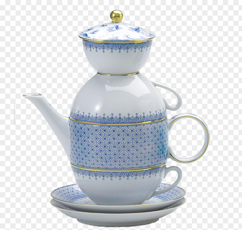 Tea Jug Teacup Saucer Mottahedeh & Company PNG