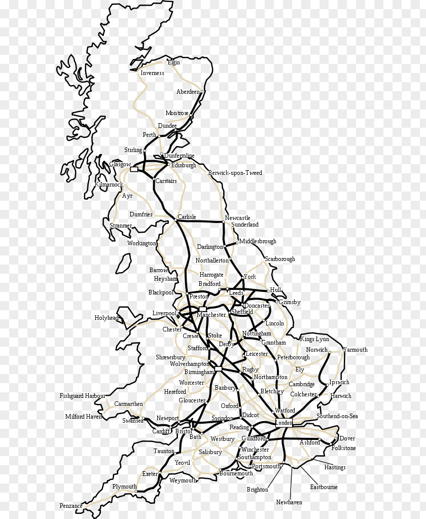 Train Rail Transport In Great Britain British PNG