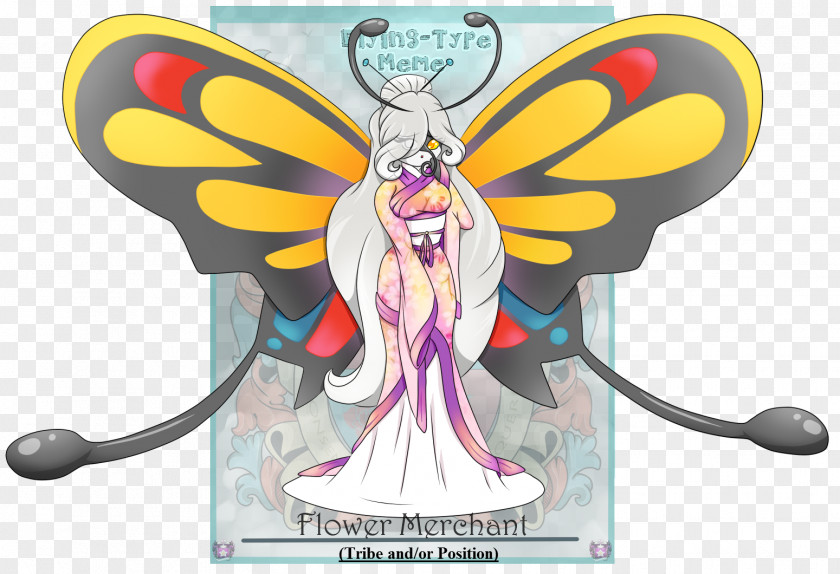 Fairy M. Butterfly Insect Illustration Membrane PNG