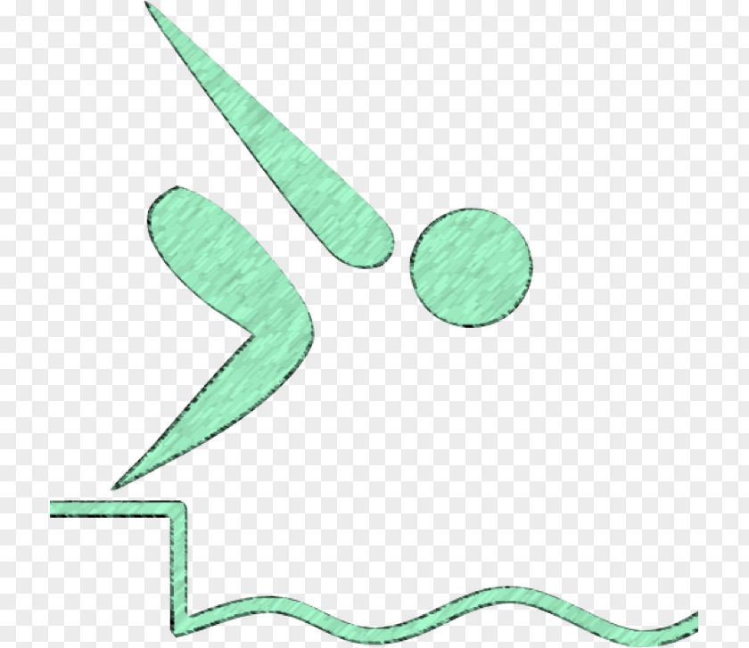 Leaf Line Swimming Angle PNG