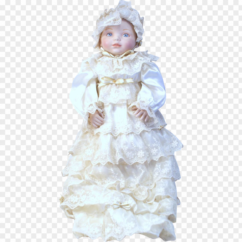 Porcelain Doll Gown Toddler PNG