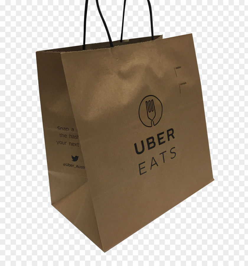Portable Paper Bag Shopping Bags & Trolleys Uber Eats PNG