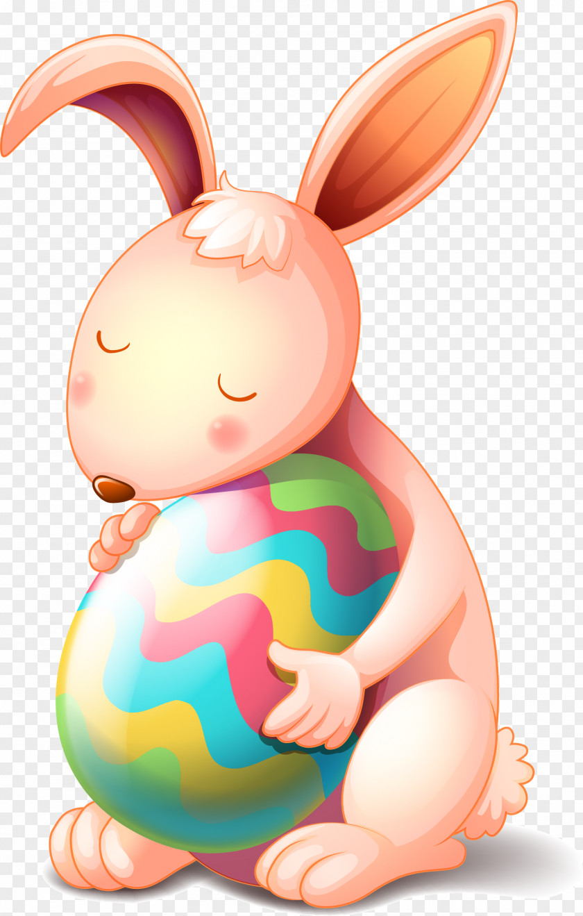 American Easter Egg Design Vector Material Bunny Rabbit PNG