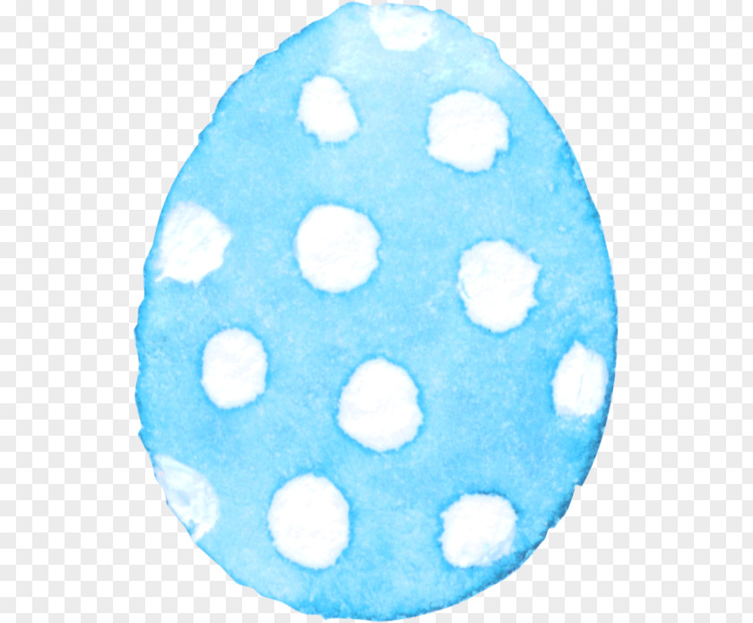 Blue Hand-painted Eggs Motif Watercolor Painting PNG