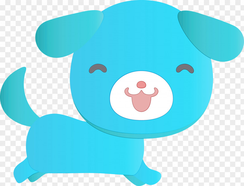 Cartoon Blue Turquoise Snout PNG