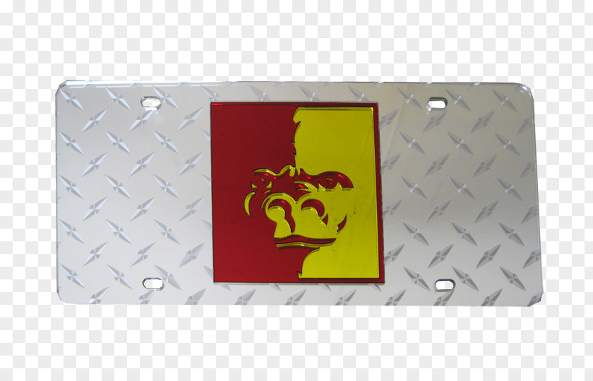 Diamond Plate Pittsburg State University Gorillas Football Car Vehicle License Plates 0 PNG