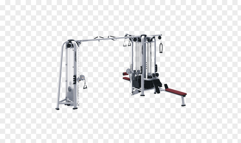 Jungle Gym Life Fitness Exercise Equipment Centre Cable Machine PNG