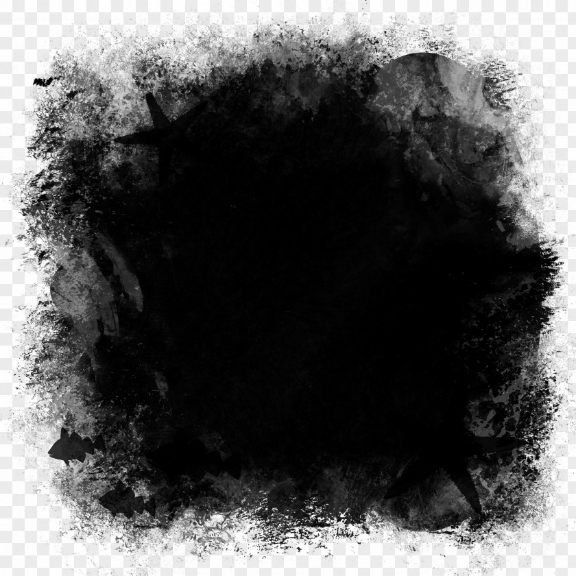 Black Ink Mask And White PNG