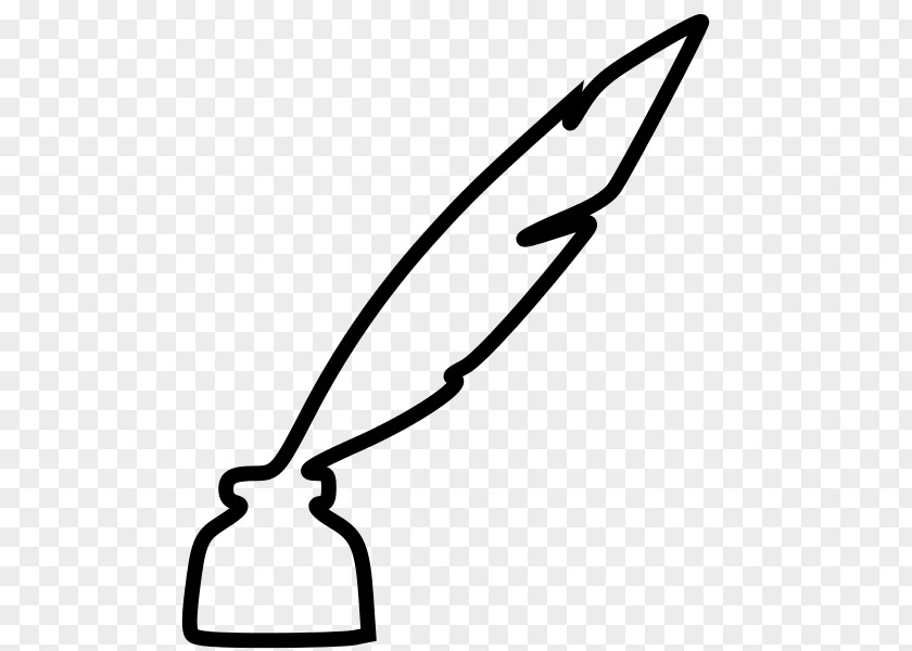 Pen Paper Quill Inkwell PNG