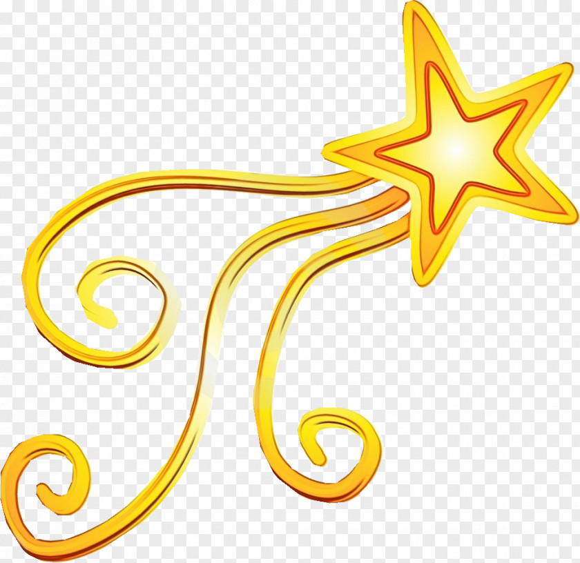 Star Yellow Drawing PNG