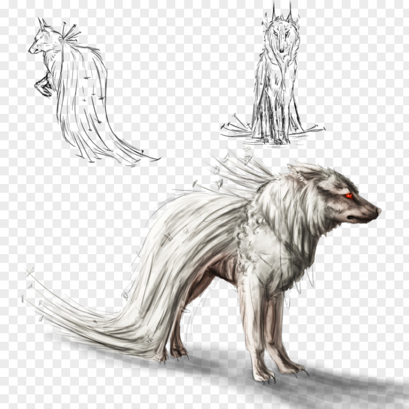 Dog Canidae Sketch Illustration Legendary Creature PNG