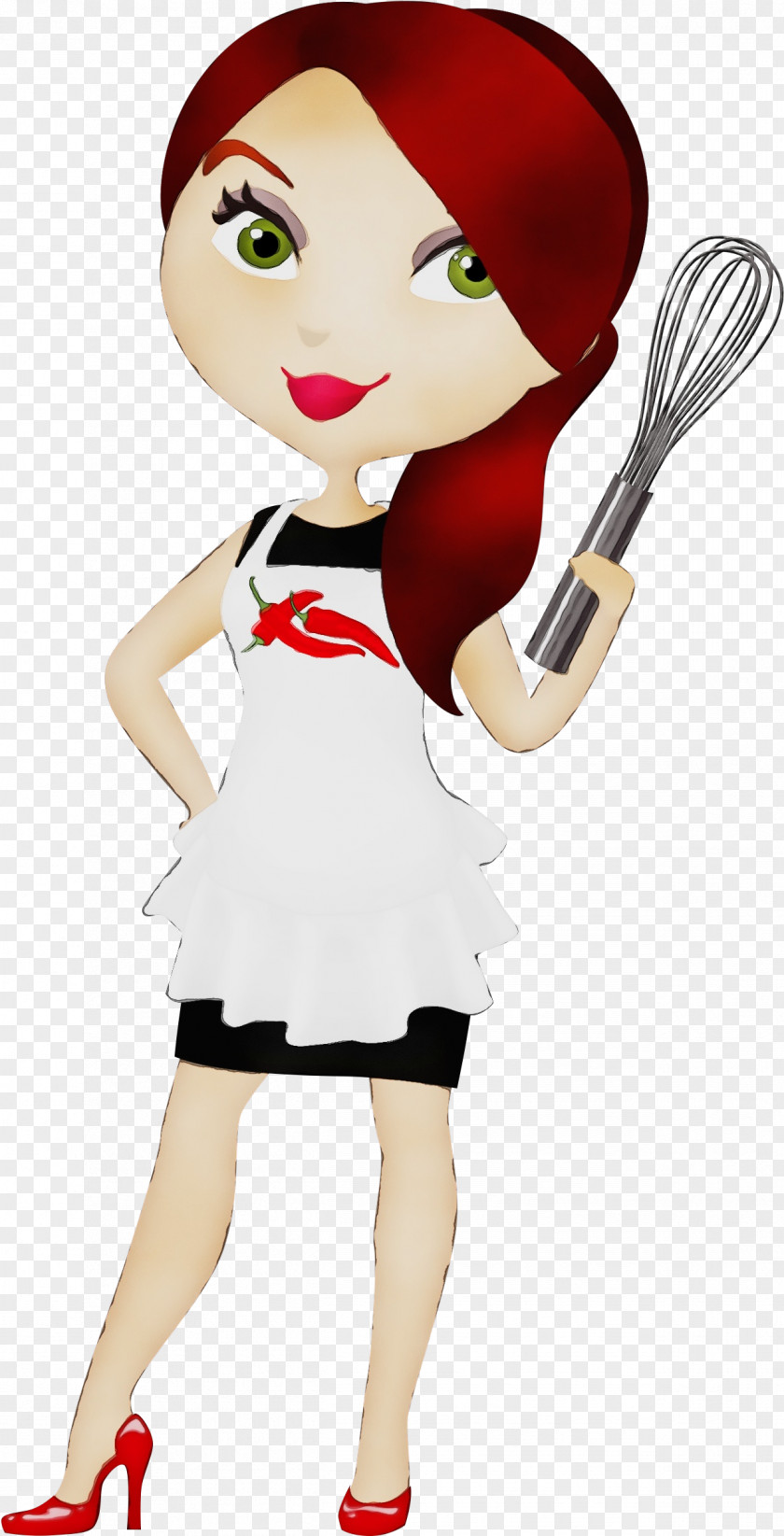 Style Charwoman Chef Cartoon Cooking Transparency Food PNG