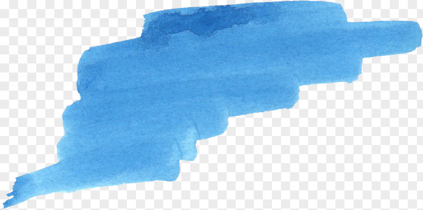 Watercolor Brush Painting Turquoise PNG