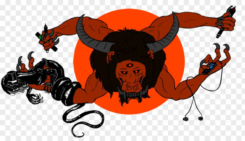 Japanese Demon Art Clip Illustration Cattle Artist PNG