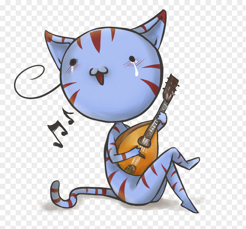 Kitten Cat Whiskers Mandolin PNG