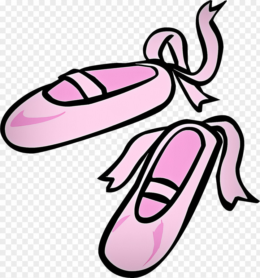 Line Art Ballet Shoe Footwear Pink Clip PNG