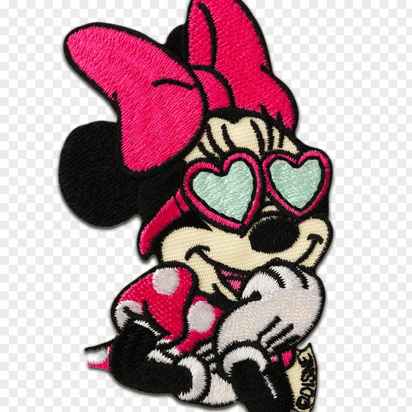 Minnie Mouse Mickey Embroidery Embroidered Patch Iron-on PNG