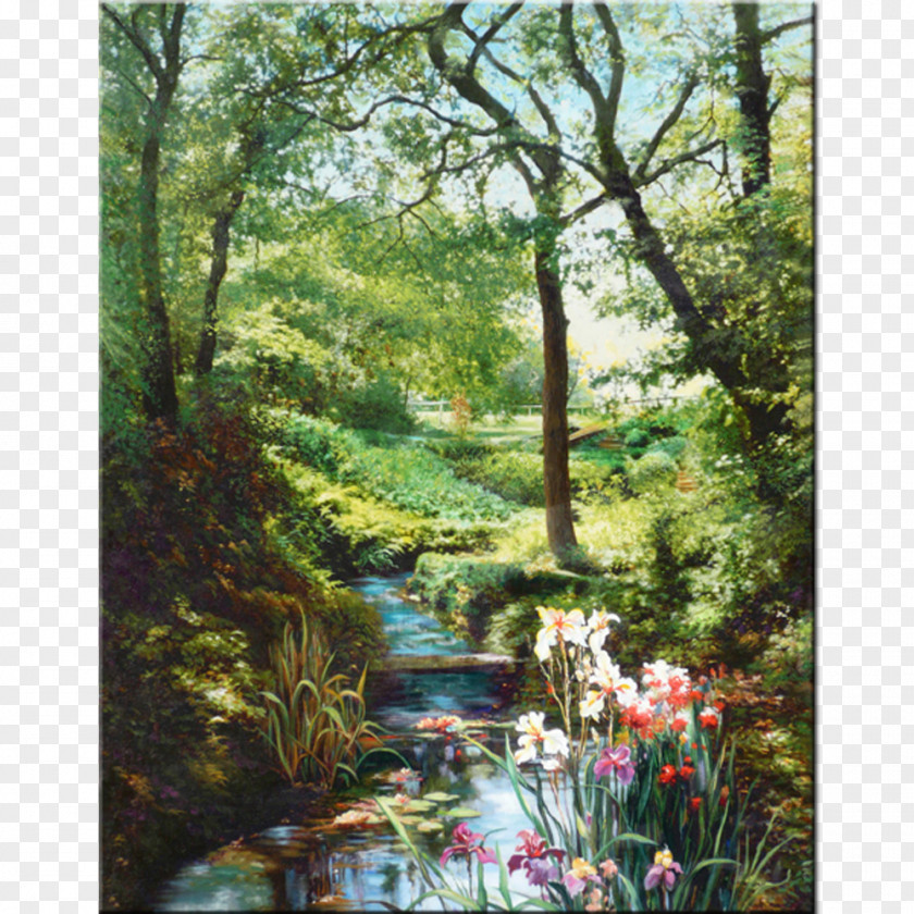 Painting Fine Art Giclée Garden PNG