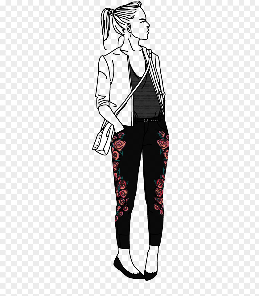 T-shirt Leggings Drawing Leather Jacket PNG
