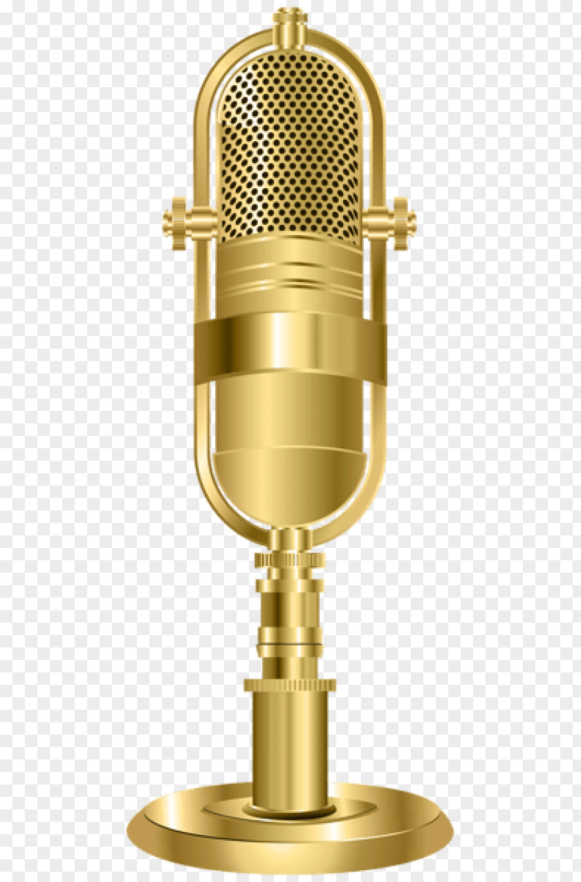 Microphone Golden Clip Art Image Sound PNG