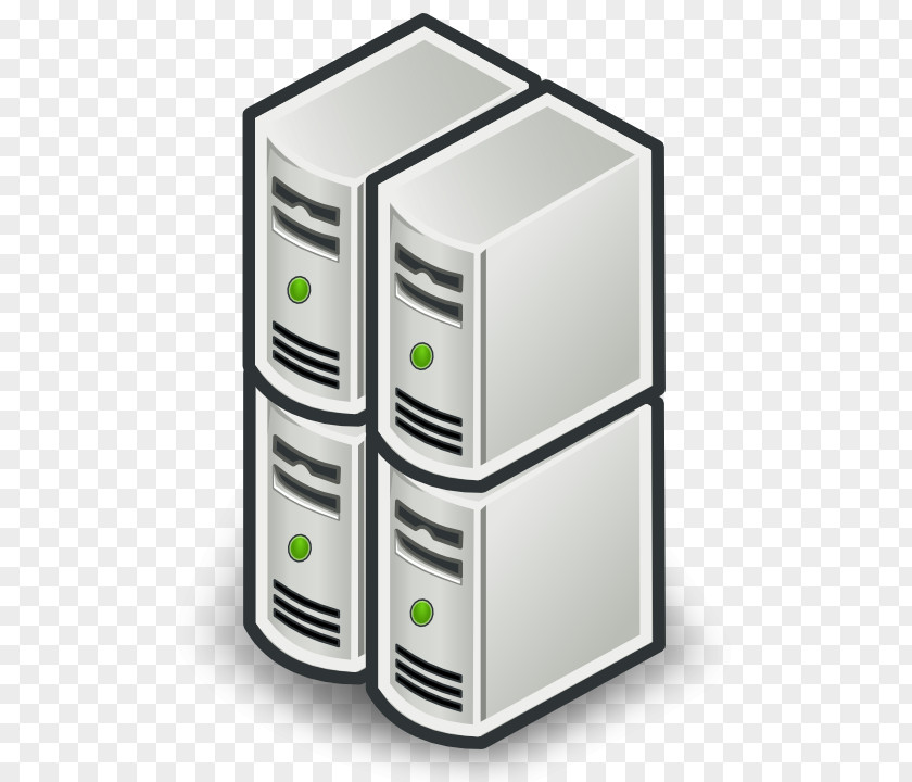 Multiple Computer Servers Clip Art PNG