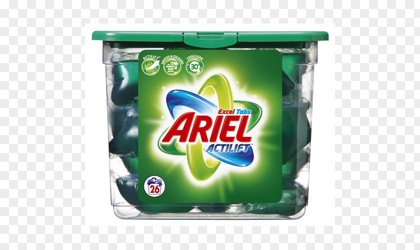 Pack Of 3 Laundry DetergentExcel Tab Ariel In 1 Pods Regular Liquitabs 114 Washing Capsules PNG