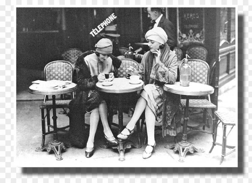 Paris Cafe 1920s Coffee Bistro PNG