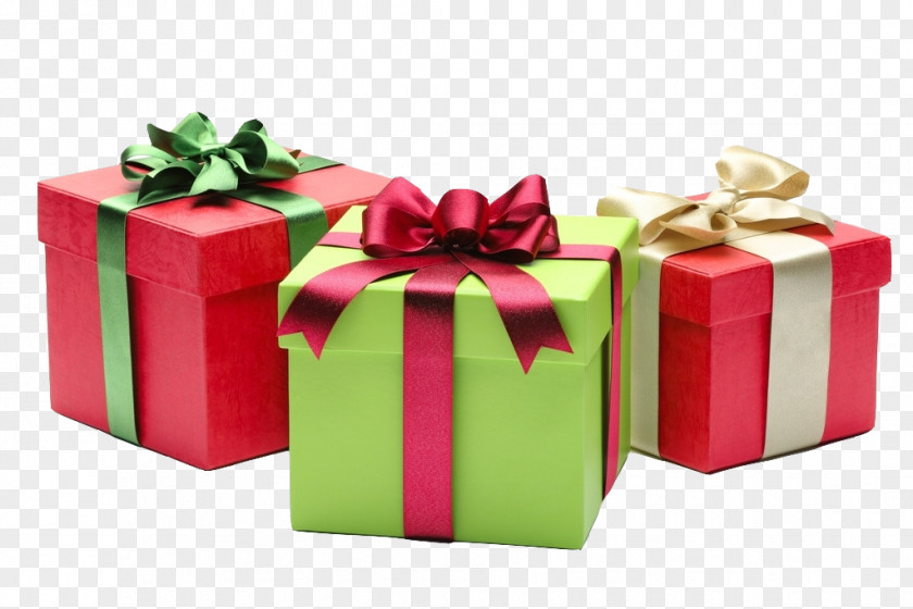 Satin Gift Box Christmas Santa Claus Happiness PNG