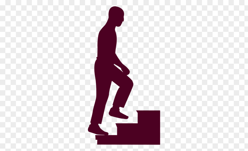 Silhouette Stairs Stair Climbing Person PNG