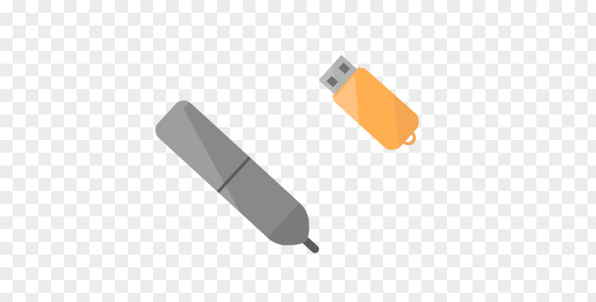 USB Yellow Angle Font PNG