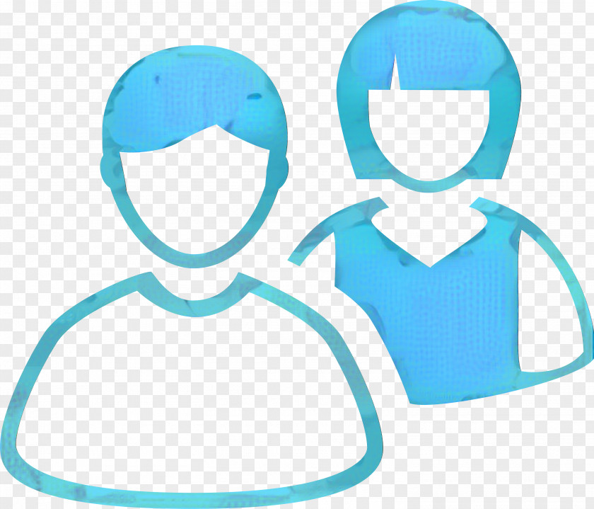 Aqua Turquoise Customer Cartoon PNG