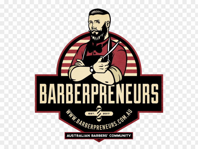 Barber Men Logo Brand Product Design Label PNG