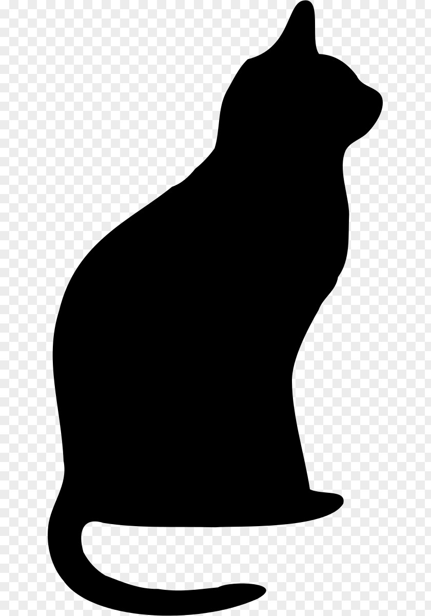 Cat Silhouette Clip Art PNG