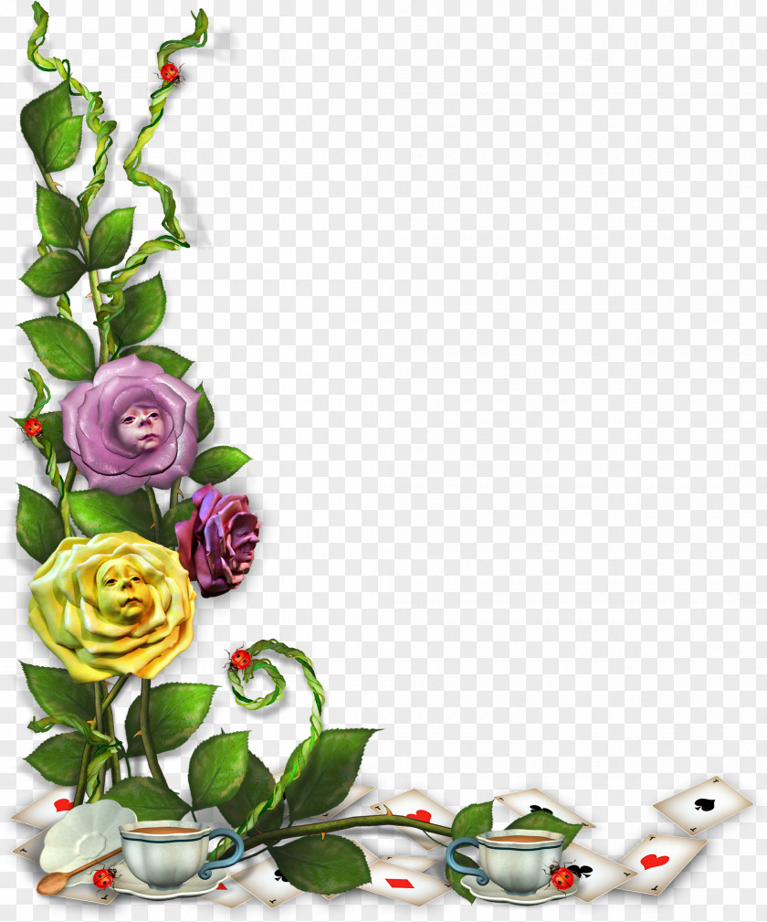 Flower Frame Plantes Et Fleurs PNG