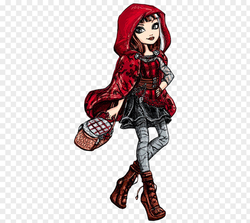 Little Red Riding Hood Doll Ever After High Big Bad Wolf Art Image PNG