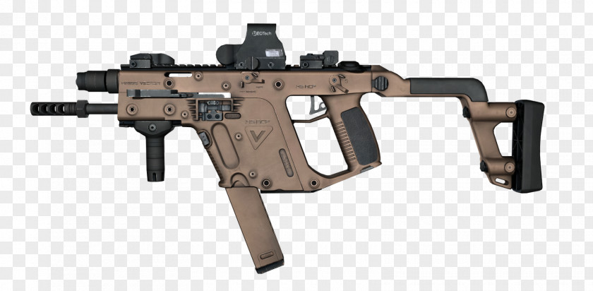 Machine Gun KRISS Vector Weapon Blowback Submachine Firearm PNG