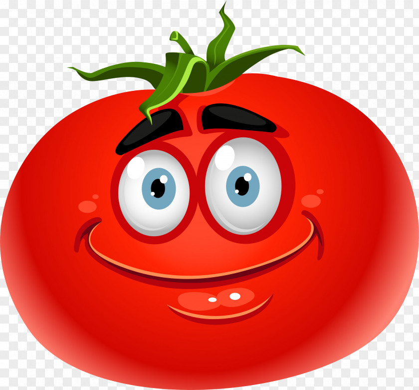 Tomato Vegetable Smiley Emoticon Clip Art PNG